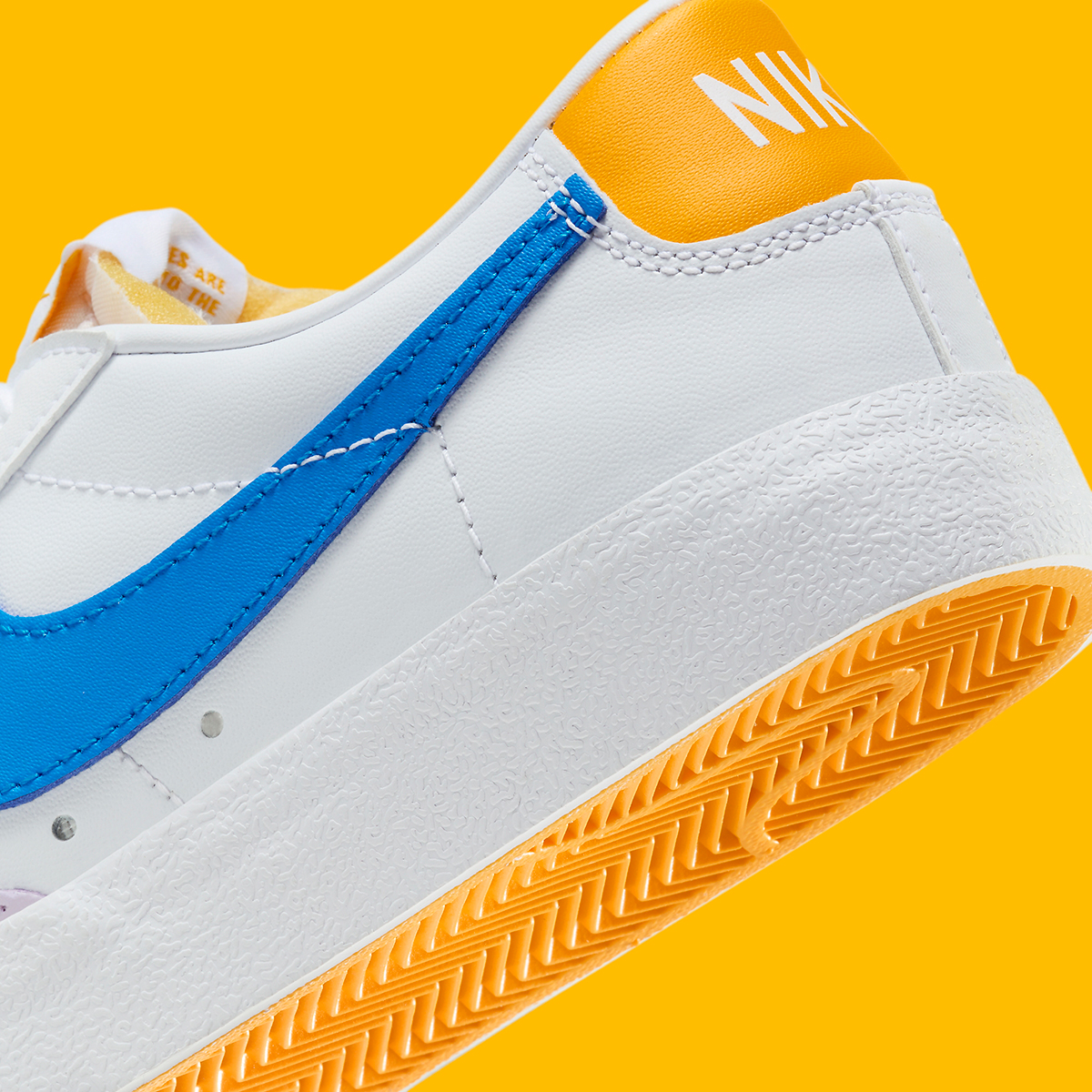 orange nike blazers low