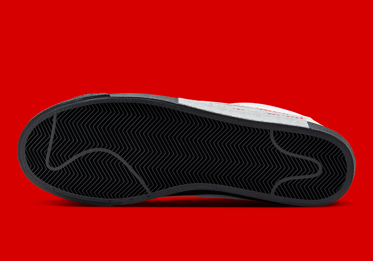 Nike Blazer Pro Club Grey Black Red Fj3694 002 4