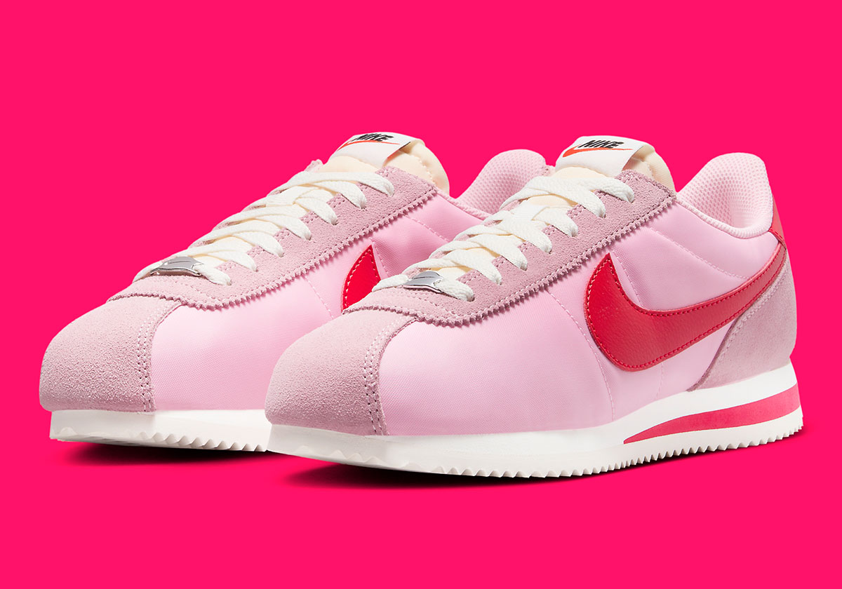 Nike Cortez Womens Medium Soft Pink/Fire Red HF9994-600