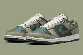 Cobblestone Leather Takes Over The Nike Dunk Low PRM “Dark Stucco”