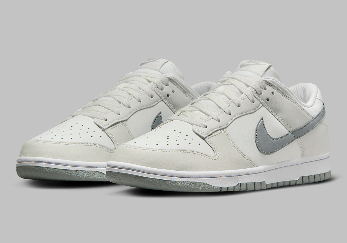 Neutral Tones Hit A Greyscale Pair Of Nike Dunk Lows
