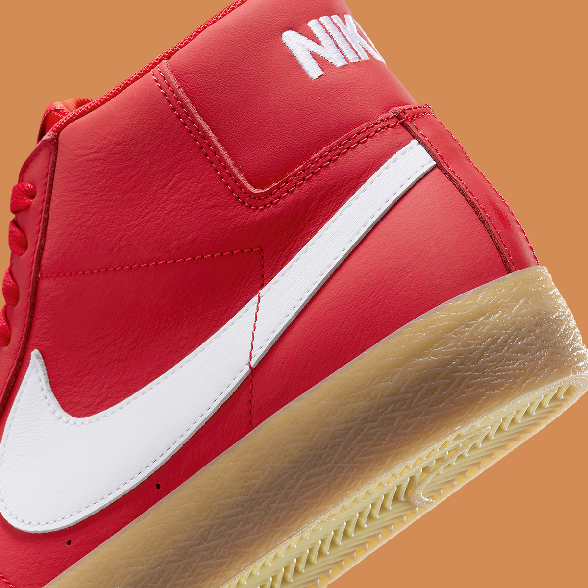 Nike Sb Blazer Mid Orange Label Red Gum Fj1680 600 3