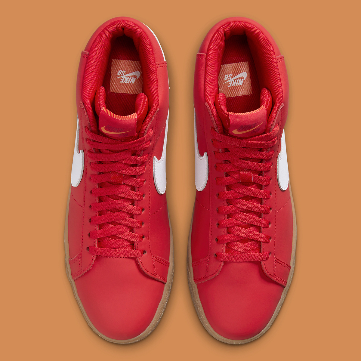 Nike Sb Blazer Mid Orange Label Red Gum Fj1680 600 5