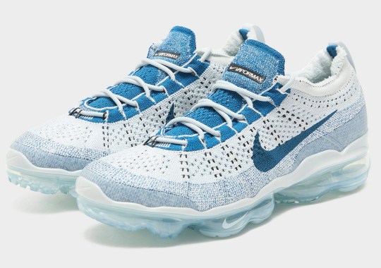 The Nike Vapormax Flyknit 2023 Matches Winter Region With "Glacier Blue" Colorway