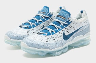 The Nike FlyEase Vapormax Flyknit 2023 Matches Winter Weather With “Glacier Blue” Colorway