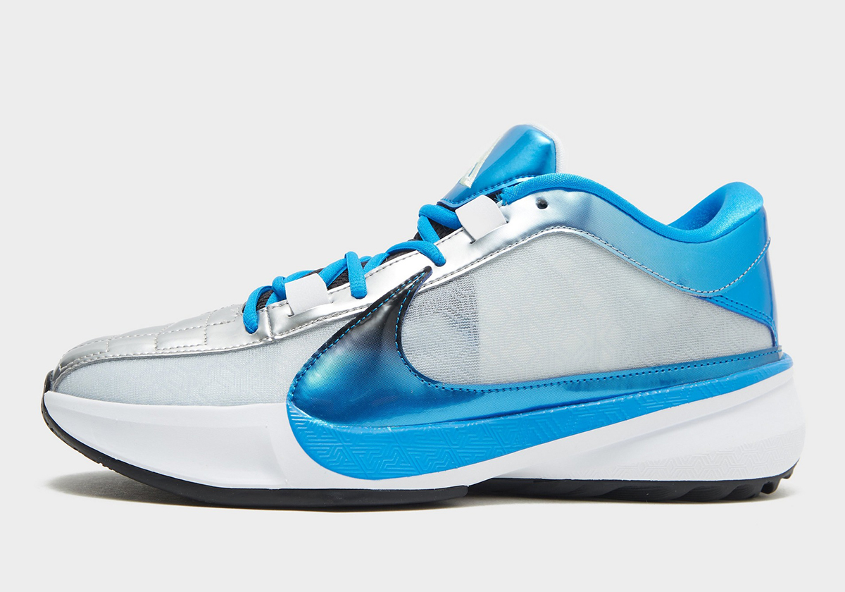 nike zoom freak 5 silver blue football club 2