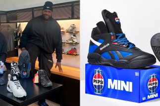 Check Out Shaq’s Custom Reeboks With Mystical Pepsi Cans