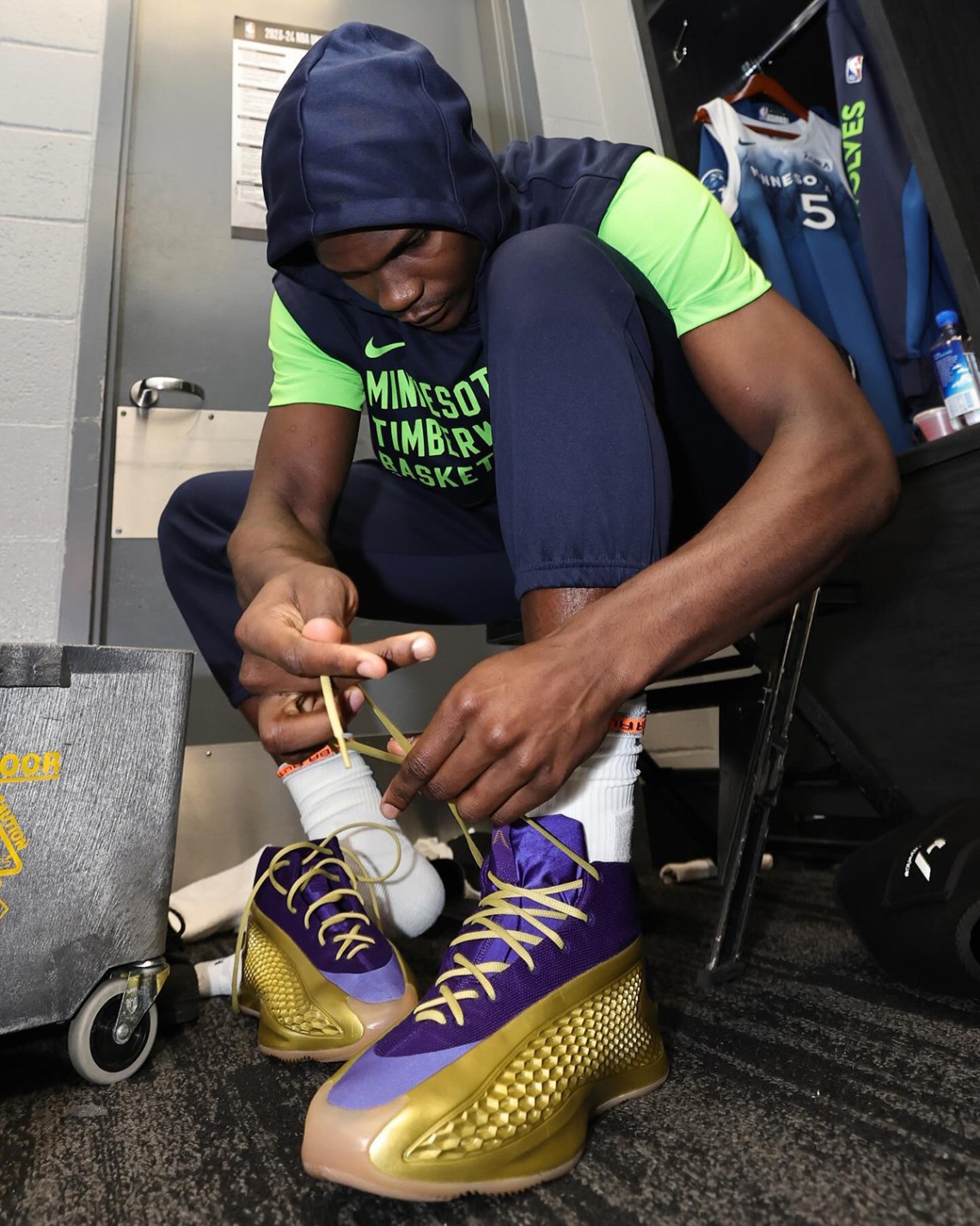 Anthony Edwards Wears adidas AE1 Inspired By Youth Football  display picture 1
