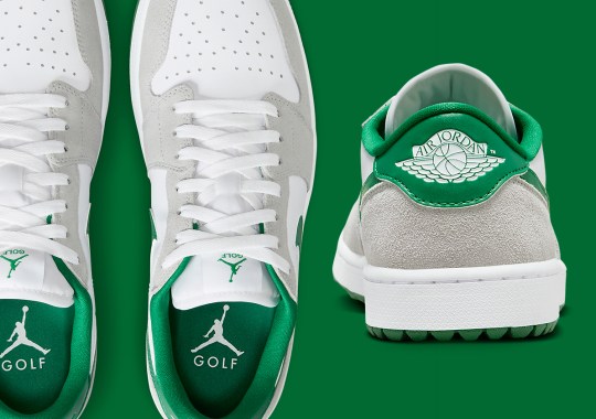 The Nike Air Max 1 Gold Hypervenom Golf Tees Off In Pine Green