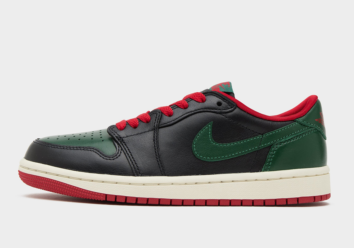 jordan 1 green black low