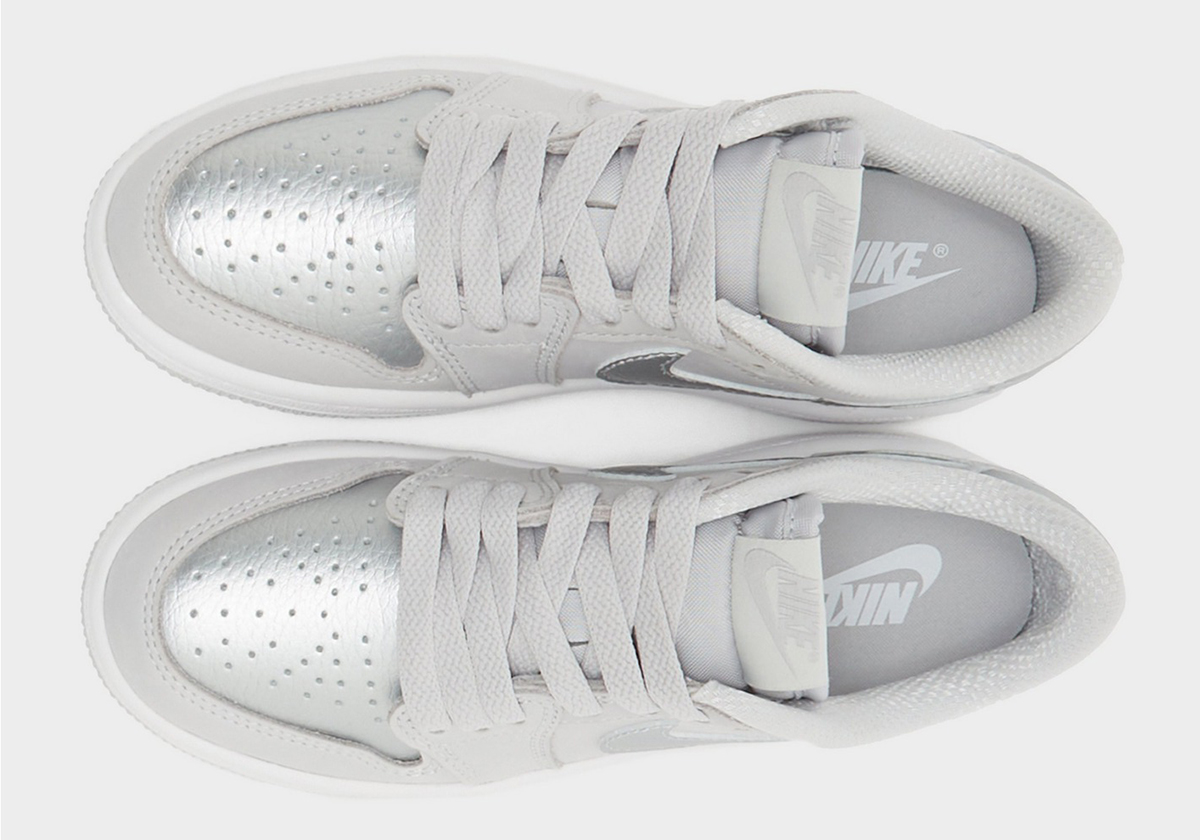 Nike Air Jordan 1 Mid Magenta Light Grey UK 8 EU 42.5 Og Metallic Silver Ps Fq5436 002 1