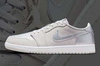 Official Images Of The Air Jordan 1 Low OG “Metallic Silver”