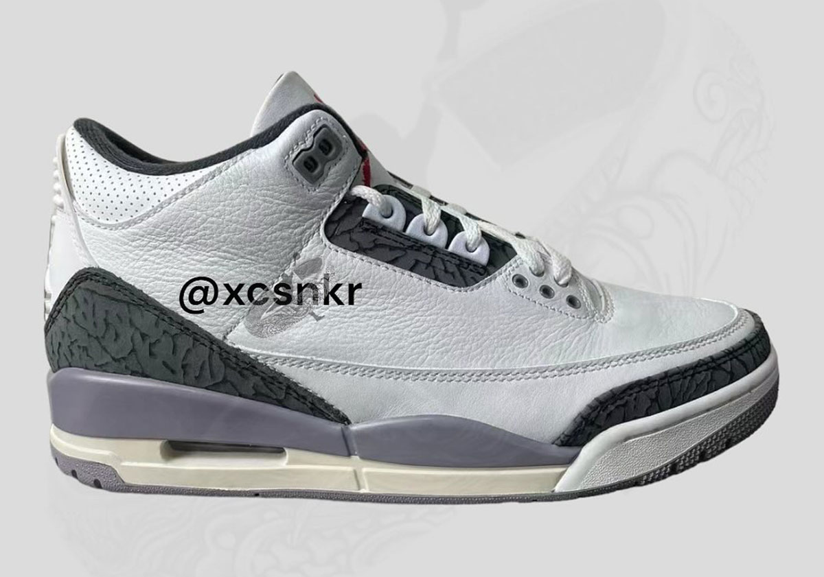 New Images Of The The Air Jordan 3 "Summit White/Fire Red"