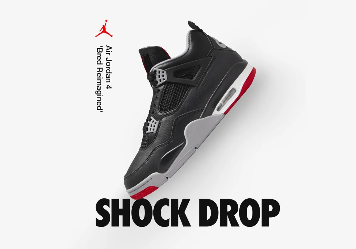 Air Jordan 4 “Bred Reimagined” Shock Drop Expected At 2PM ET