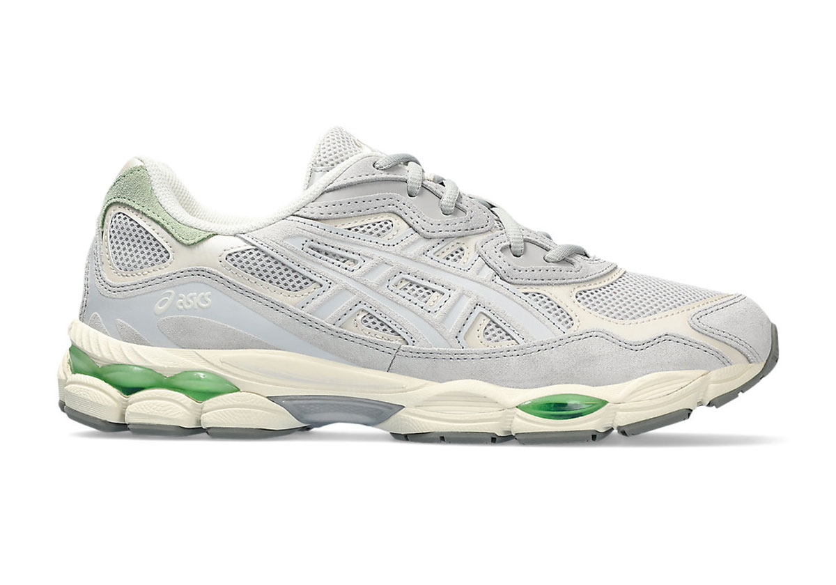 Green Accents Liven Up The ASICS GEL-NYC “Cloud Grey”