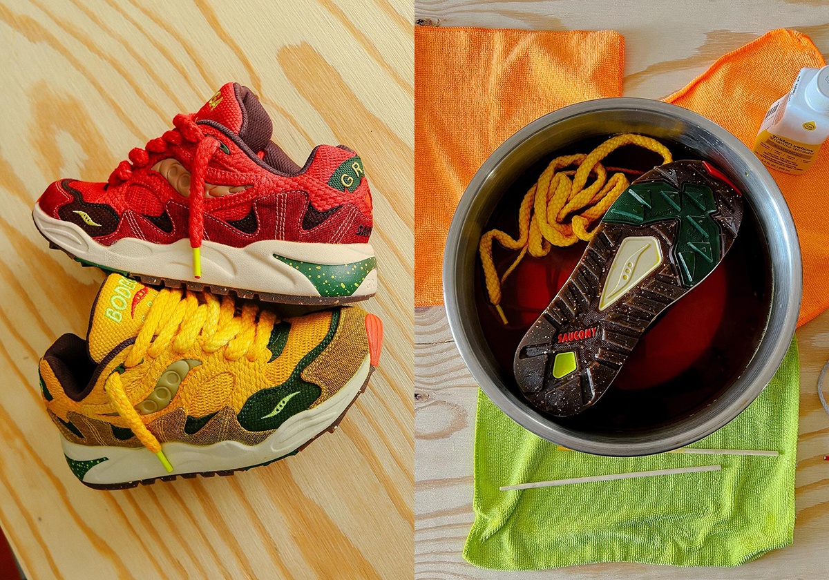 Bodega Experiments With Dip-Dye For Their Saucony “Jaunt Woven”