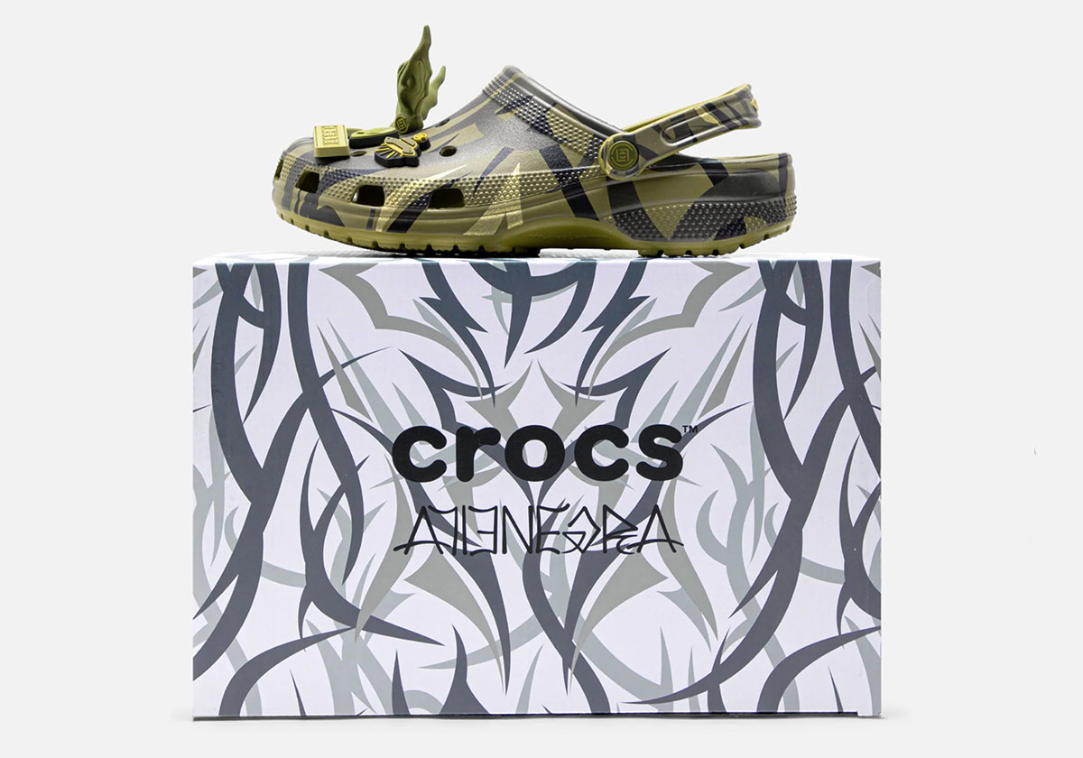 Clot With Crocs Release Date Olive Green 1