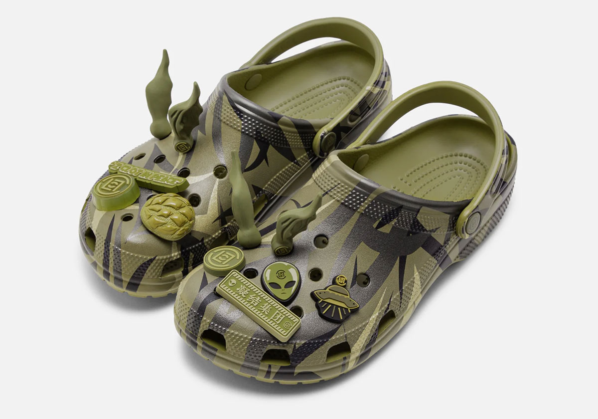 Clot With Crocs Release Date Olive Green 4