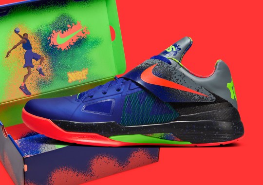 Official Images Of The nike camo KD 4 "Nerf" Retro
