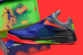 Official Images Of The Nike navy KD 4 “Nerf” Retro