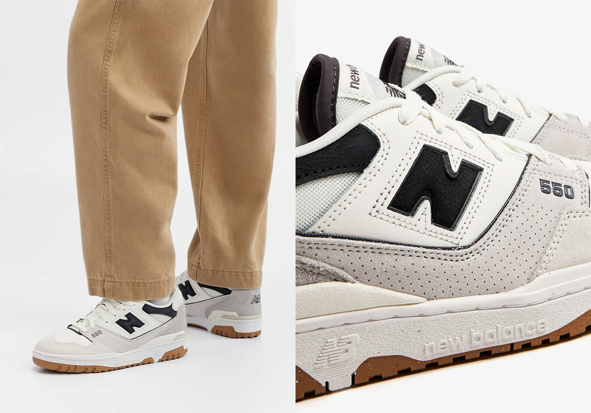 The New Balance 550 “Sea Salt” Proudly Wear Distressed Details