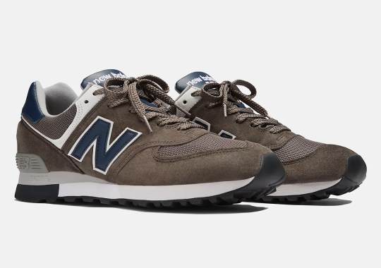 The Made In UK New Balance 576 "Morel/Navy Blazer" Taps In For Spring 2024