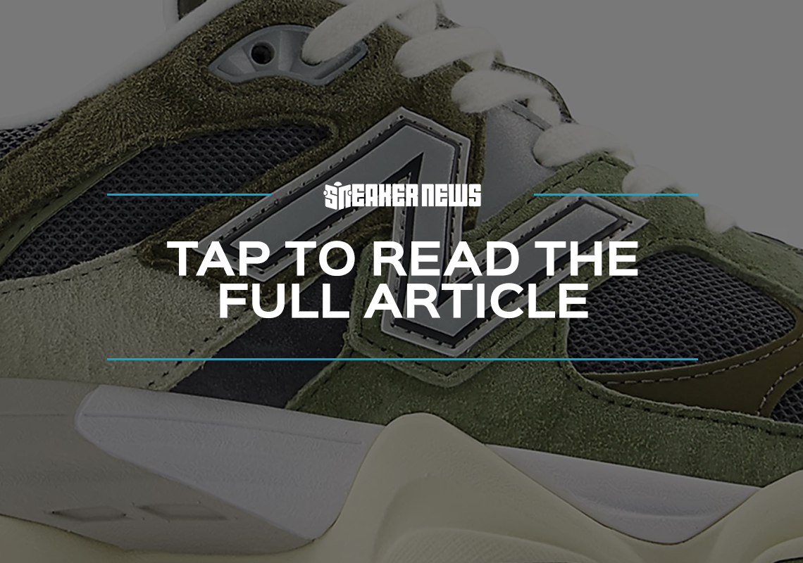 The New Balance 9060 Wears Mixed Green Suede Overlays