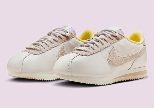 The Women’s Nike Cortez Wears Smiley Face Branding