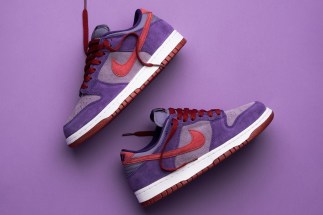 nike roshe white in a bedroom with black eyes blue The Nike Dunk Low “Plum”
