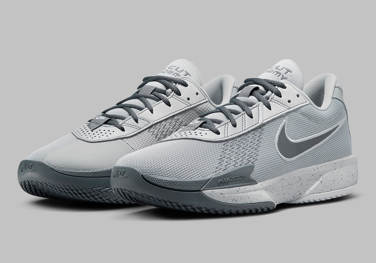 The air fours 1 nike white black shoes for women size Evokes “Cool Grey”