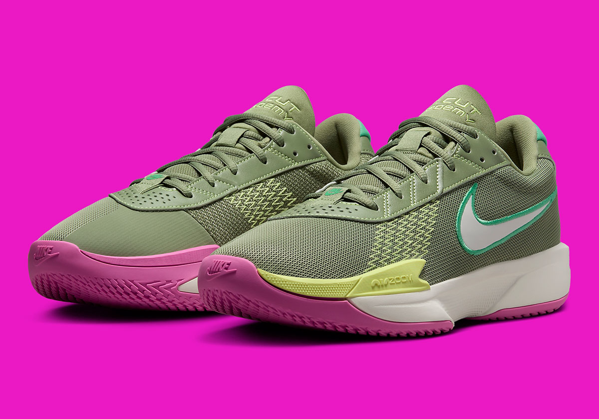 nike zoom gt cut academy olive pink barely volt fb2599 300 4