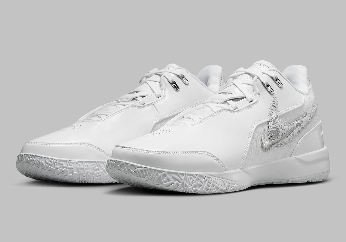 The Nike Zoom LeBron NXXT Gen AMPD Is A Work Of Art In "White/Silver"