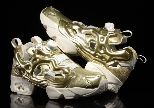 Reebok French Instapump Fury 94 “Brass” Covered In Metallics