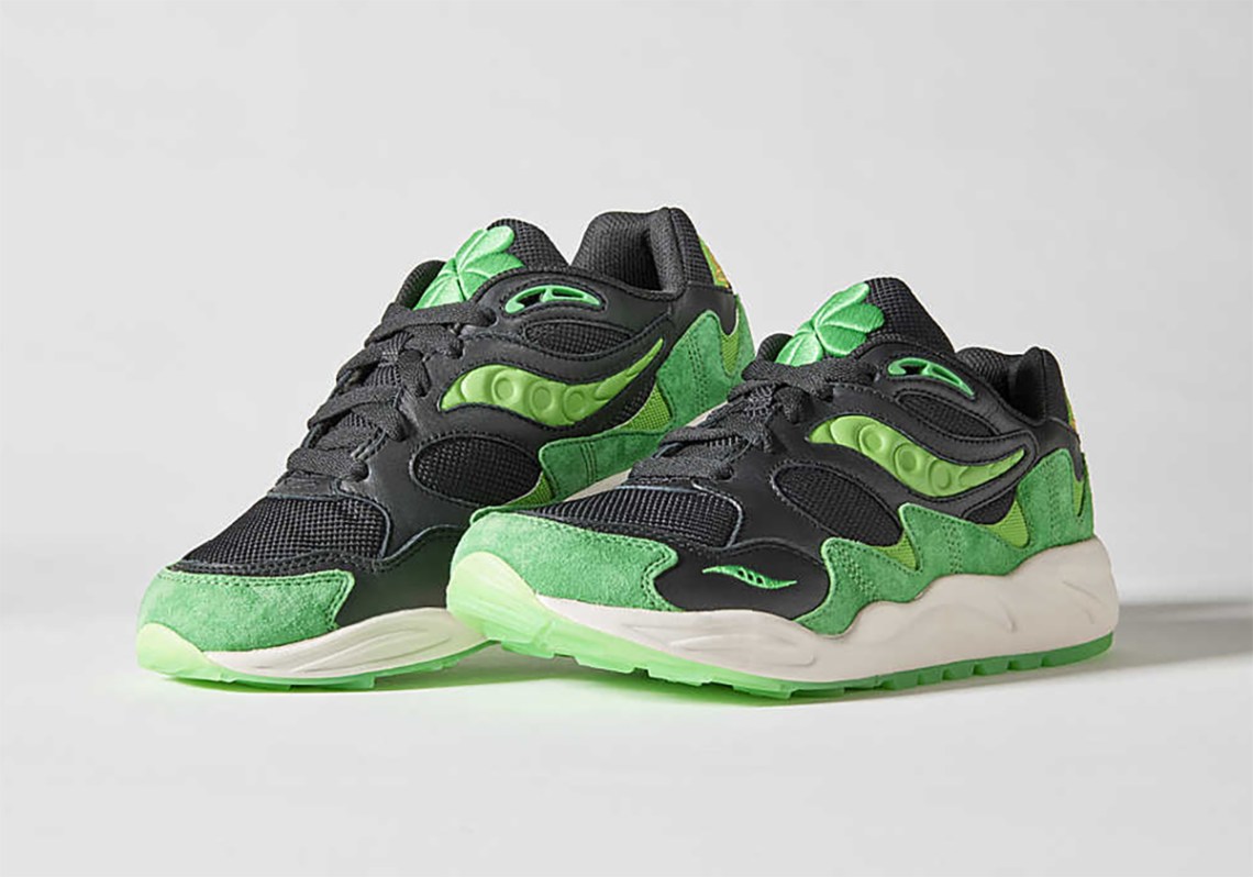 Saucony Grid Shadow 2 St. Patrick\'s Day green black men\'s size 9 Buy Saucony Grid Shadow 2  main image 2