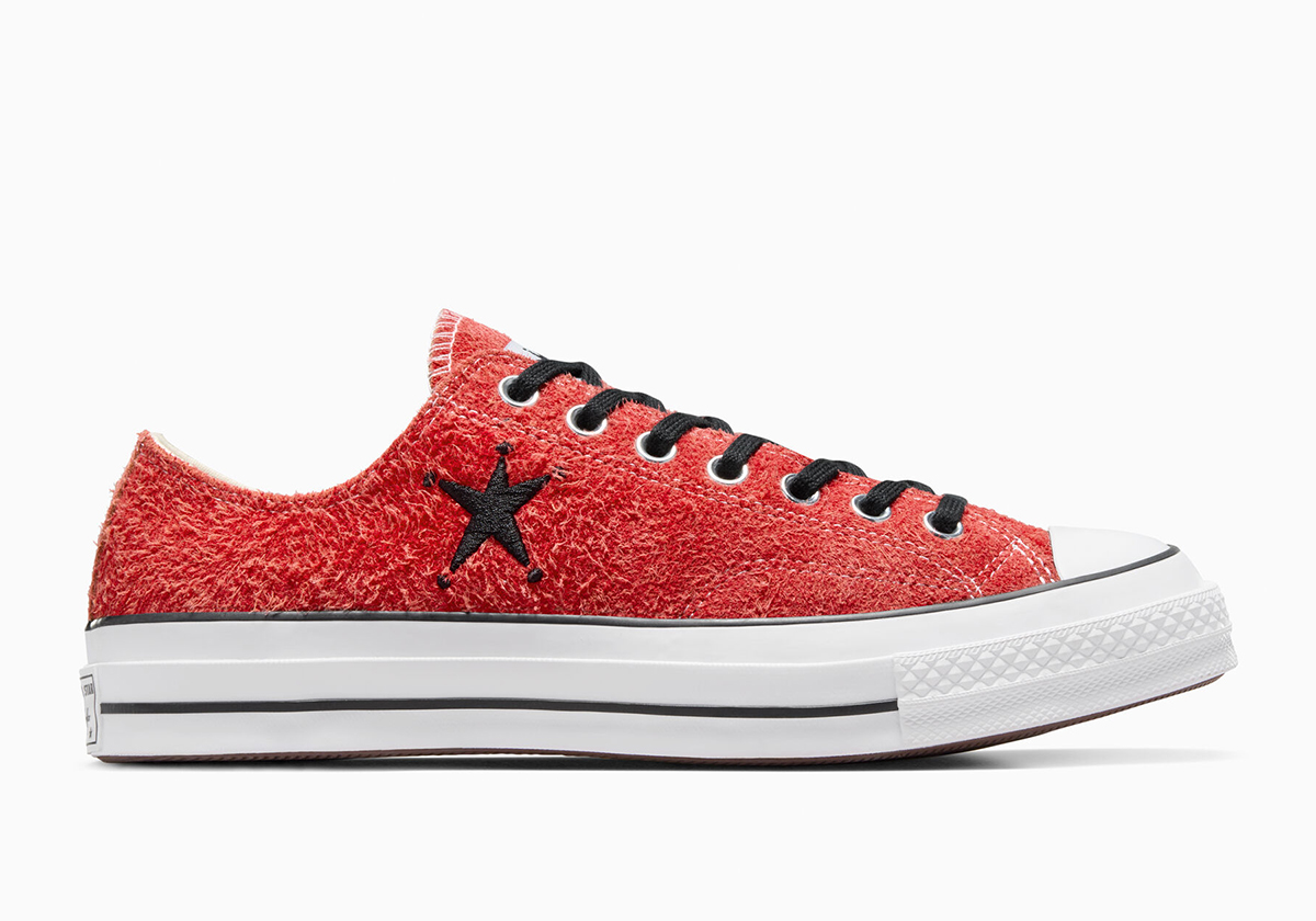Stussy Converse Chuck Taylor All Star Canvas Shoes Leisure Wear-resistant Non-Slip High Tops 155457C Poppy Red A07664c 10