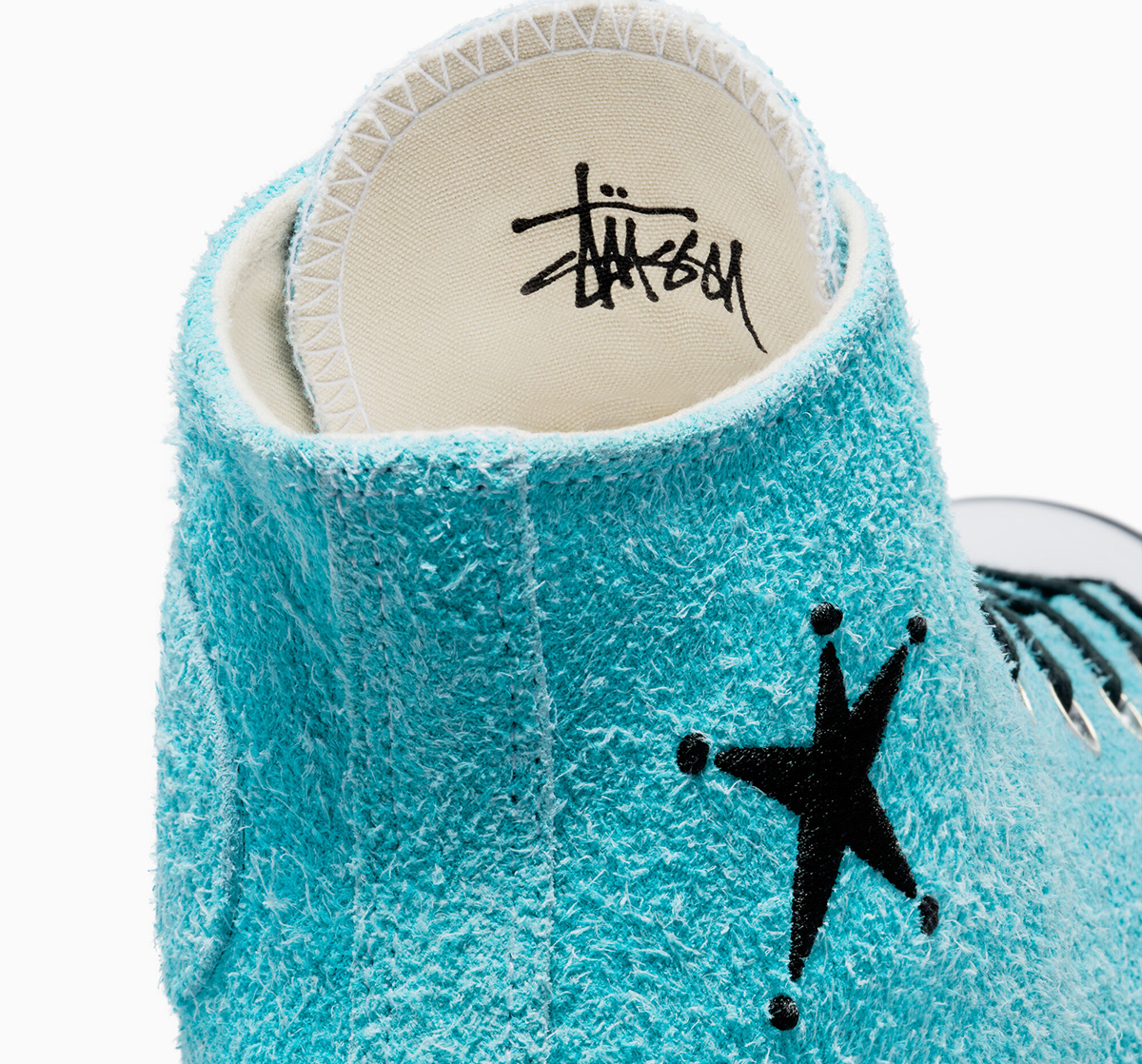 Stussy Converse Chuck Taylor All Star Canvas Shoes Leisure Wear-resistant Non-Slip High Tops 155457C Sky Blue A07663c 6