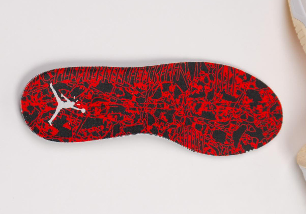 Travis Scott Here s a closer look at the artist s Jordan UNIVERSITY Brand just dropped their official images of the Air Jordan UNIVERSITY 6 7 Retro sneakers Sail University Red Black Muslin Fz8117 101 3