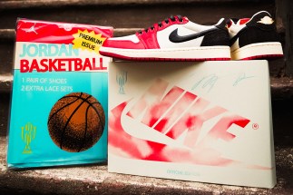 Trophy Room’s Nike Air Max 1 Gold Hypervenom Low OG Collaboration Is Inspired MJ’s Fleer Rookie Card