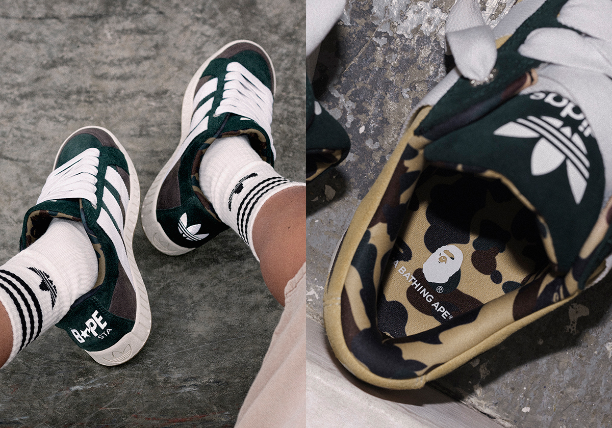 BAPE Makes Light Of Ongoing Legal Battles With An sandals adidas Lawsuit Collaboration