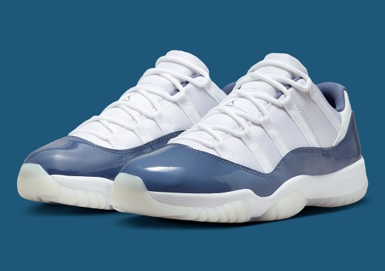 Official Images Of The Air Teased Jordan 11 Low “Diffused Blue”