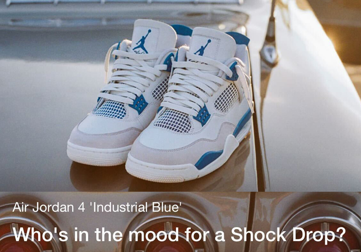 Air Jordan 4 “Military Blue” Shock Drop Coming Soon?
