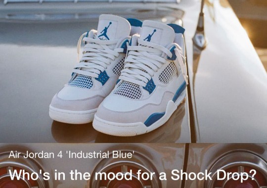 Air Jordan 4 "Military Blue" Shock Drop Coming Soon?