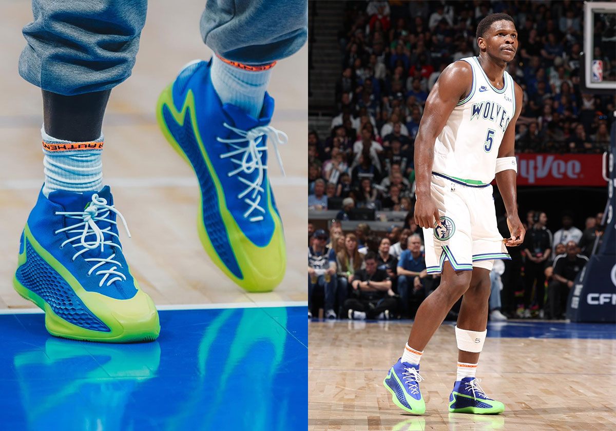 Anthony Edwards Closes Out Regular Season With adidas galaxy AE1 “Timberwolves” PE