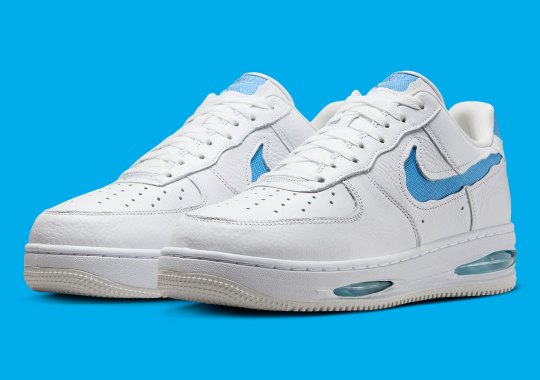 Classic “University Blue” Accents The Nike Story Air Force 1 Low Evo