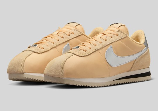 The Nike Cortez “Honeycomb” Features A Metallic Silver Swoosh