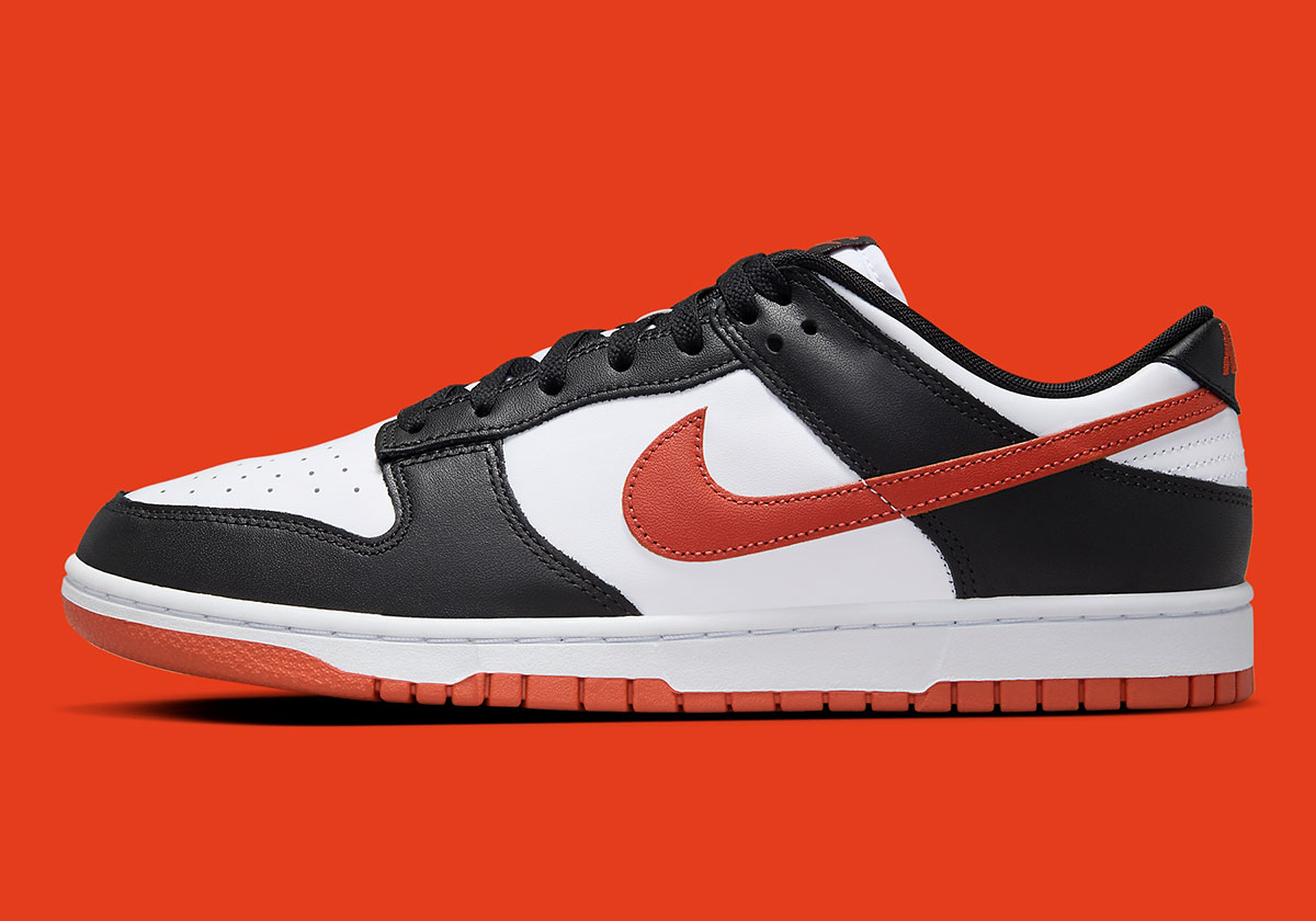 “Dragon Red” Fires Up A Black And White Nike Dunk Low