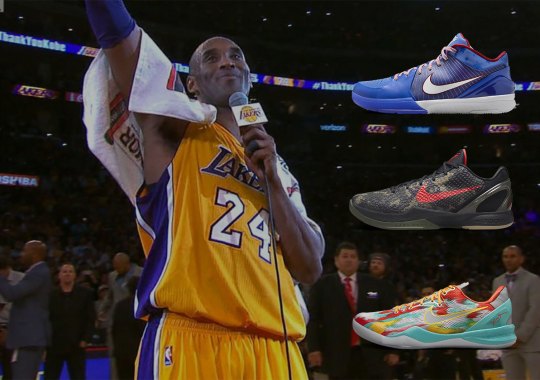 Nike Honors The Anniversary Of Kobe Bryant's 60-Point Voyager Game With Three Shoe Releases