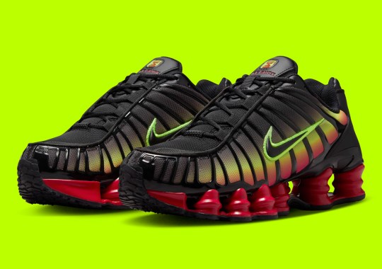 Official Images Of The Nike Shox TL “Volt/Fire Red”