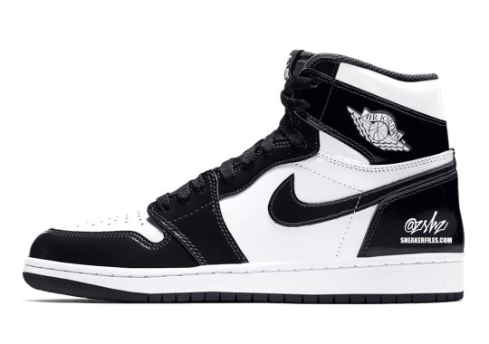 Женские кроссовки nike air jordan 1 mid "black chile red white" “Patent Panda” Arrives In Spring 2025