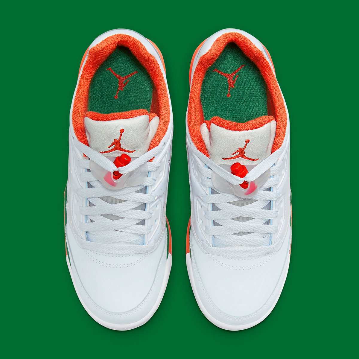 Jordan 5 Low Miami Https:::sneakernews.com:2024:05:15:air Jordan 5 Low Gs Football Grey Brilliant Orange Pine Green Fq1293 018 3